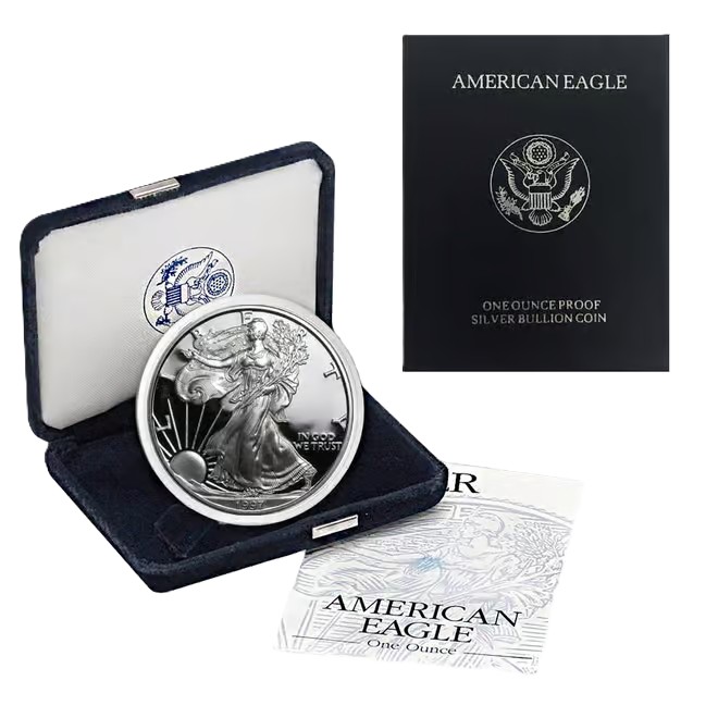 1997 1 oz Proof Silver American Eagle (w/Box & COA)