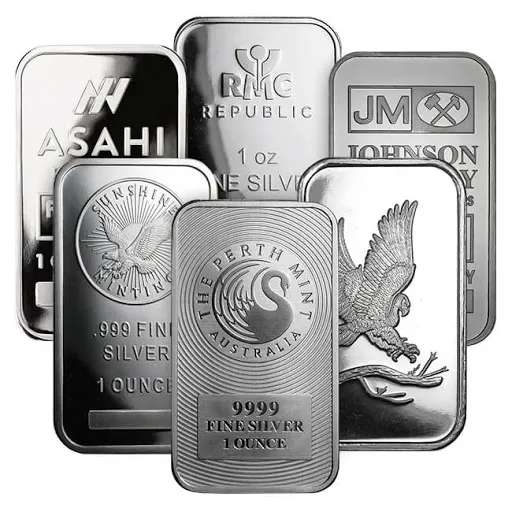 1 oz Silver Bullion Bars