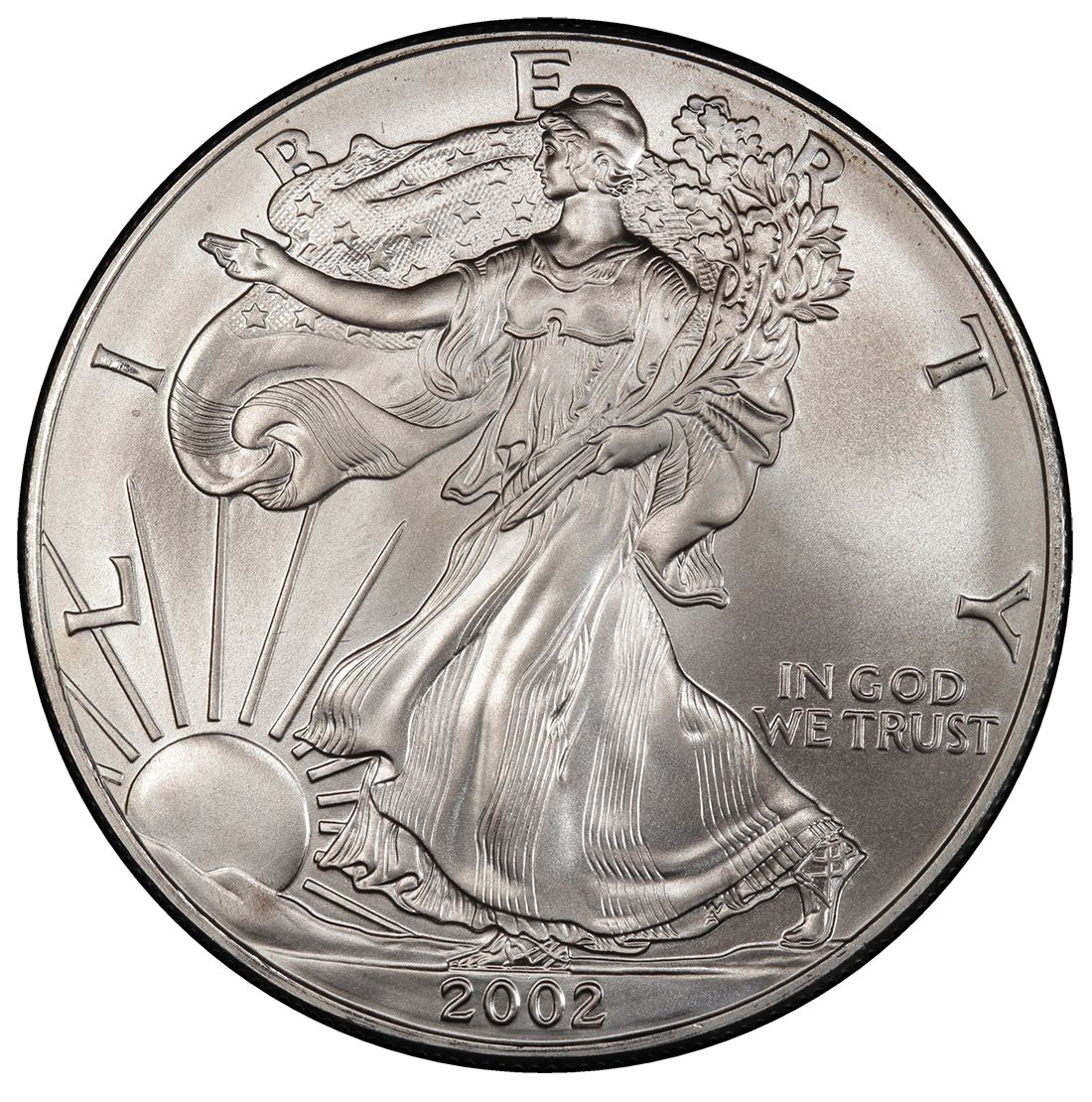 2002 1 oz Proof Silver American Eagle (w/Box & COA)