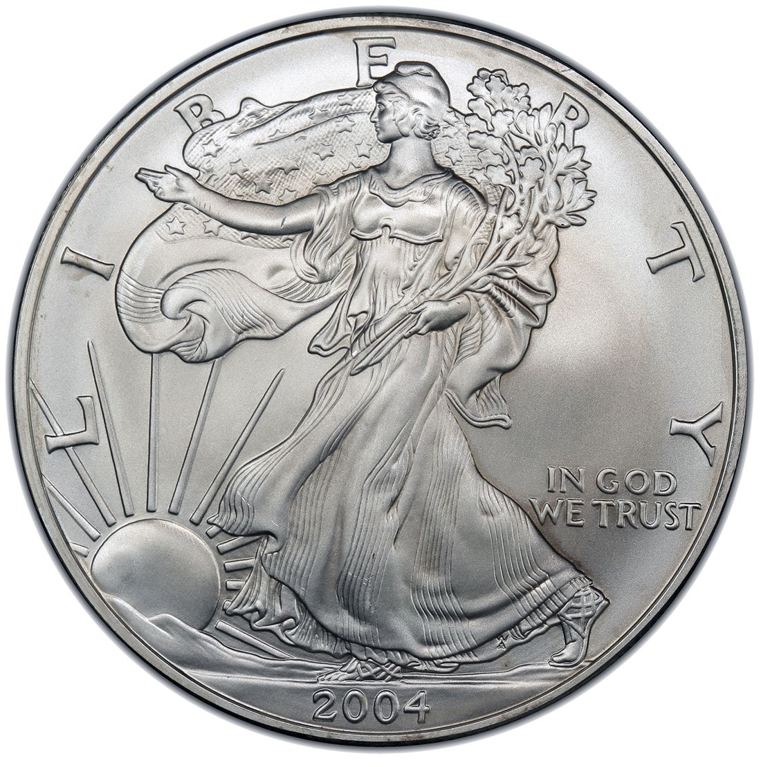 2004 1 oz Proof Silver American Eagle (w/Box & COA)