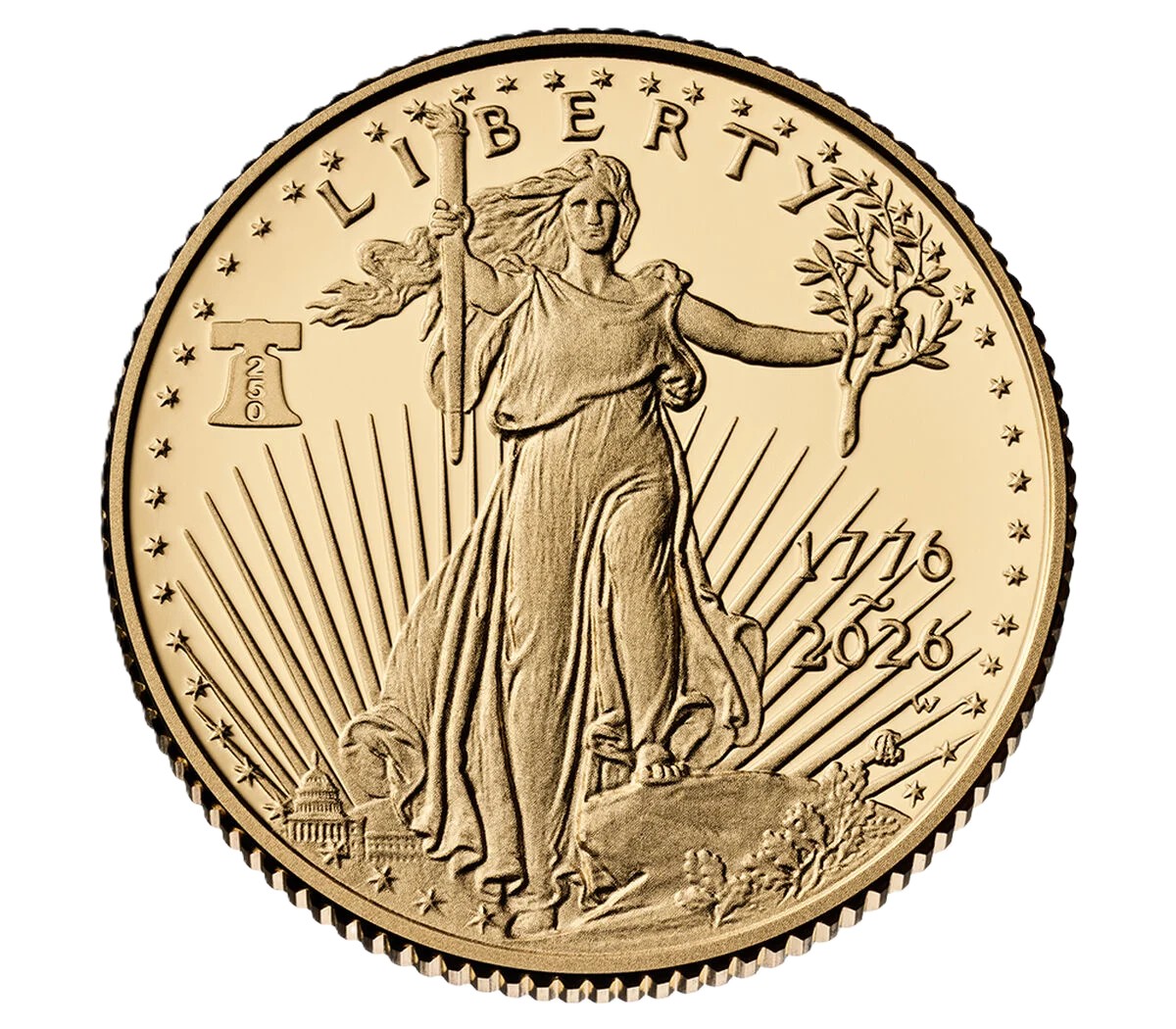NEW! 2026 US Eagle One-Tenth Ounce $5 Gold Coin